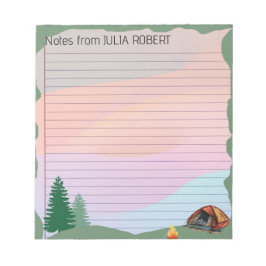 Bloc De Notas Adventures Await: Notas del Camp Notepad