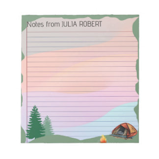 Bloc De Notas Adventures Await: Notas del Camp Notepad