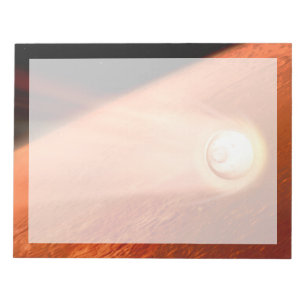 Bloc De Notas Aeródromo Con Perseverancia Rover Descent To Mars