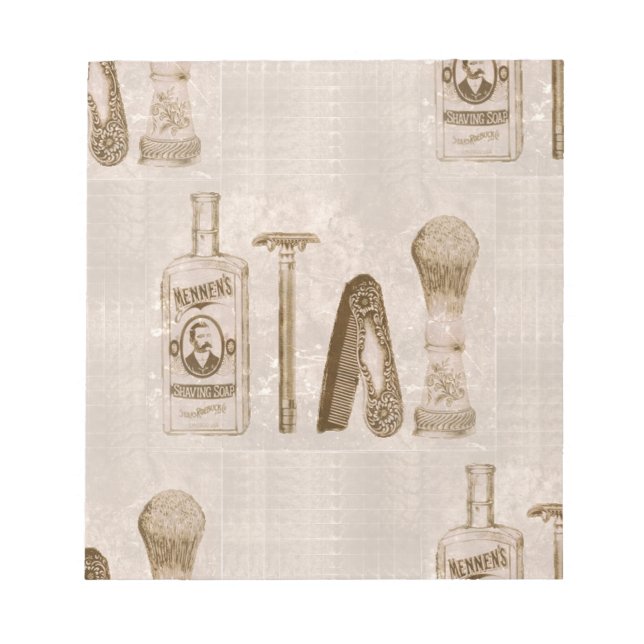 Bloc De Notas afeitado de hombres (Frente)