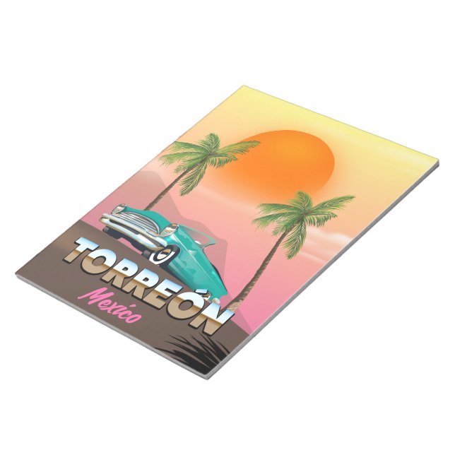 Bloc De Notas Afiche de viaje de Oaxaca México (Lado Derecho)