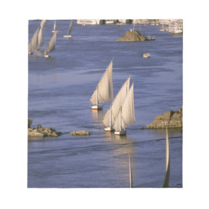 Bloc De Notas África, Egipto, Alto Egipto, Asuán. Feluccas