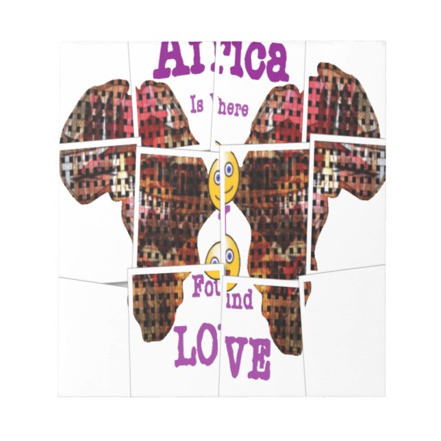 Bloc De Notas África es donde encontré amor (Frente)