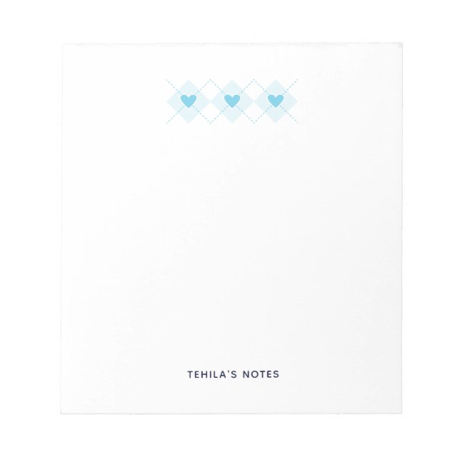 Bloc De Notas Agradable Argyle (Frente)