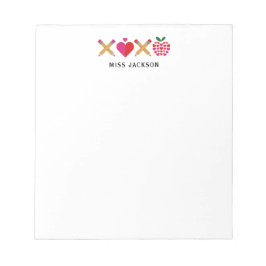 Bloc De Notas Agradecimiento al profesor XOXO Colorido