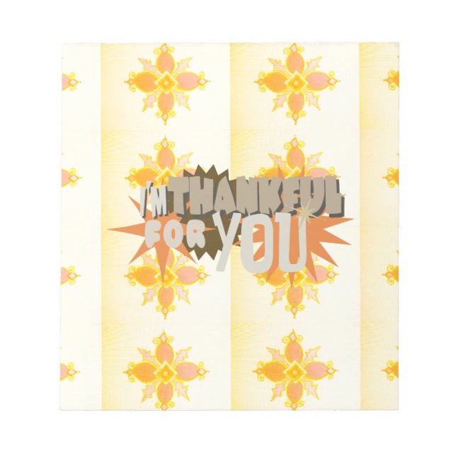 Bloc De Notas Agradecimiento sincero: "Agradecimiento por ti" co (Frente)