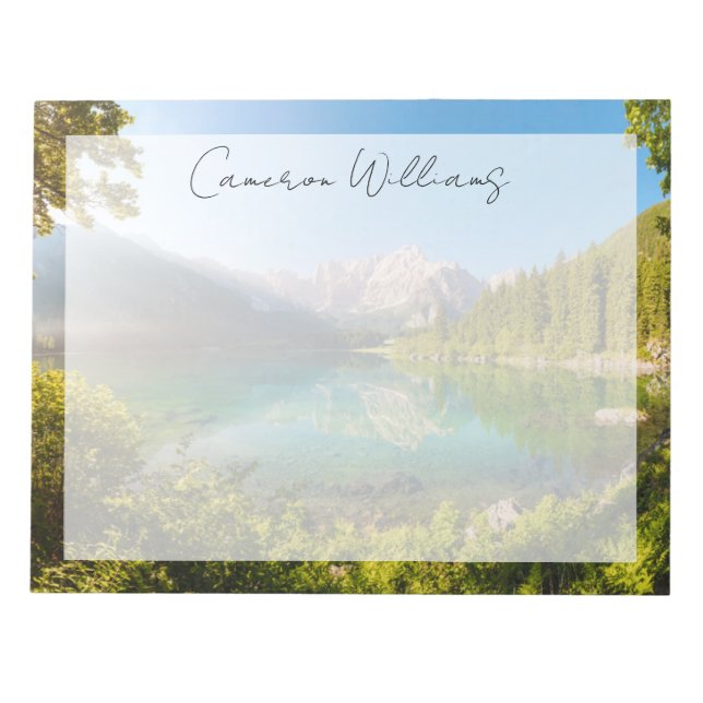 Bloc De Notas Agua | Alpes Julianos Lago di Fusine Monte Gangart (Frente)