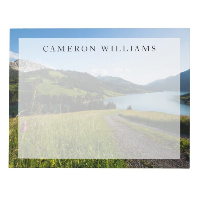 Bloc De Notas Agua | Camino de los Alpes suizos (Frente)