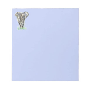 Bloc De Notas Agua Elefante Africano Arte Natural Animal