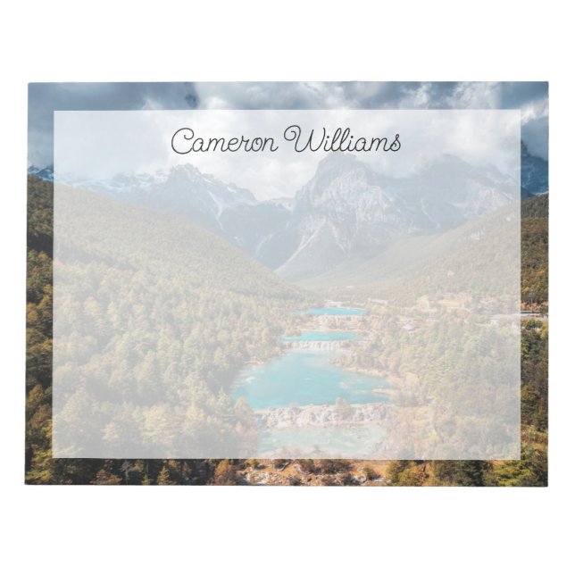 Bloc De Notas Agua | Lago Blue Moon, China (Frente)