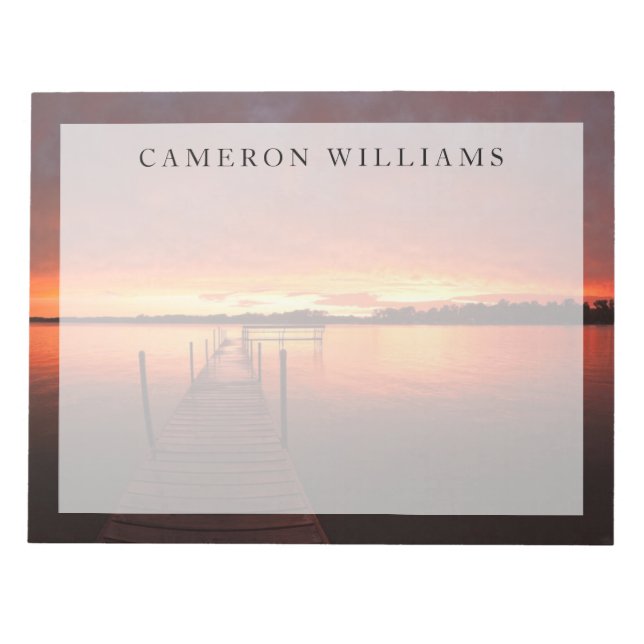 Bloc De Notas Agua | Lago Minnetonka, Minnesota (Frente)