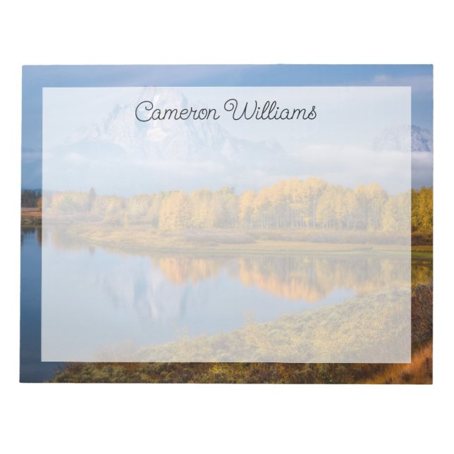 Bloc De Notas Agua | Oxbow Bend Jackson Wyoming (Frente)
