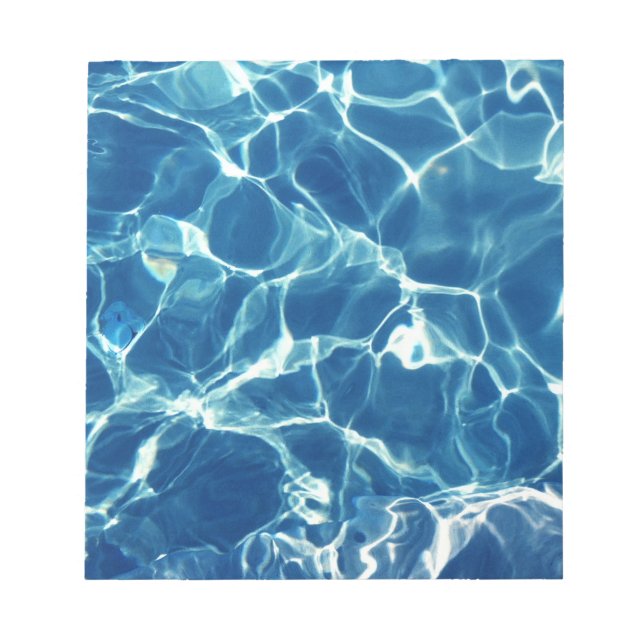 Bloc De Notas Aguas azules resplandecientes (Frente)