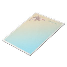 Bloc De Notas Aguas marinas en una playa