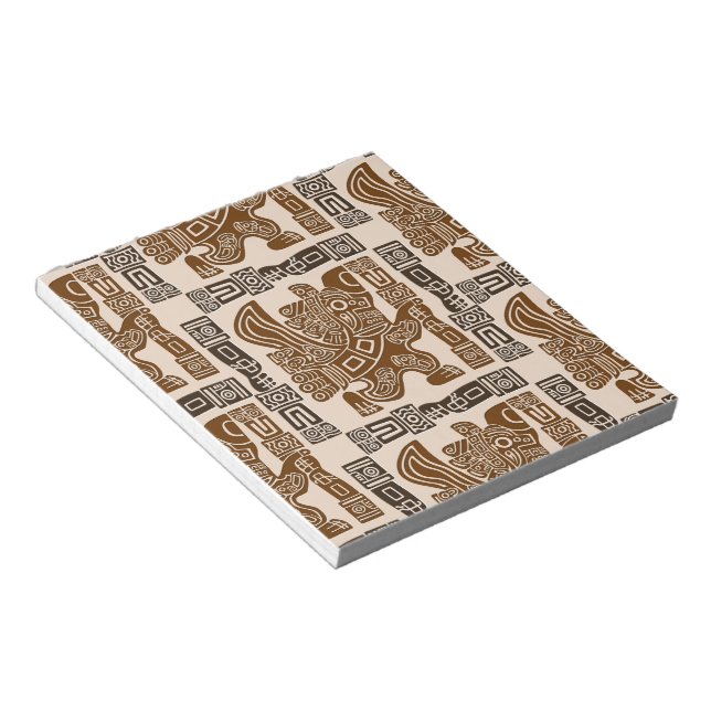 Bloc De Notas Águila azteca guerrera arte tribal antiguo (Lado Derecho)
