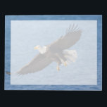 Bloc De Notas Águila calva en vuelo<br><div class="desc">Águila calva,  Homer,  Alaska centro-sur</div>