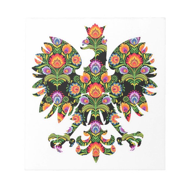 Bloc De Notas Águila polaca Polonia Wycinanki Emblem, folklore p (Frente)