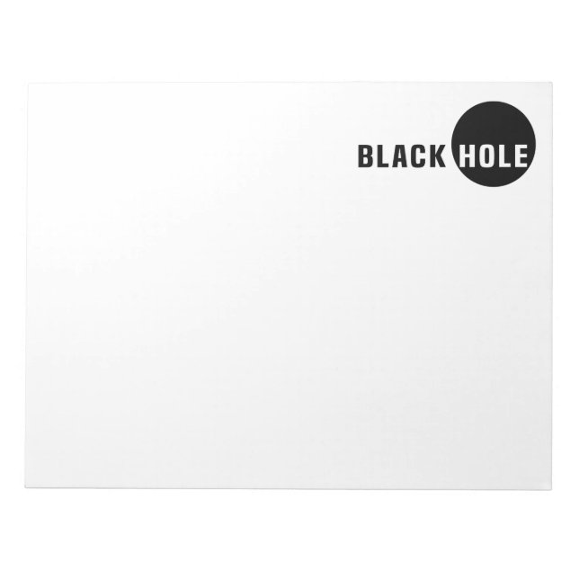 Bloc De Notas Agujero negro (Frente)
