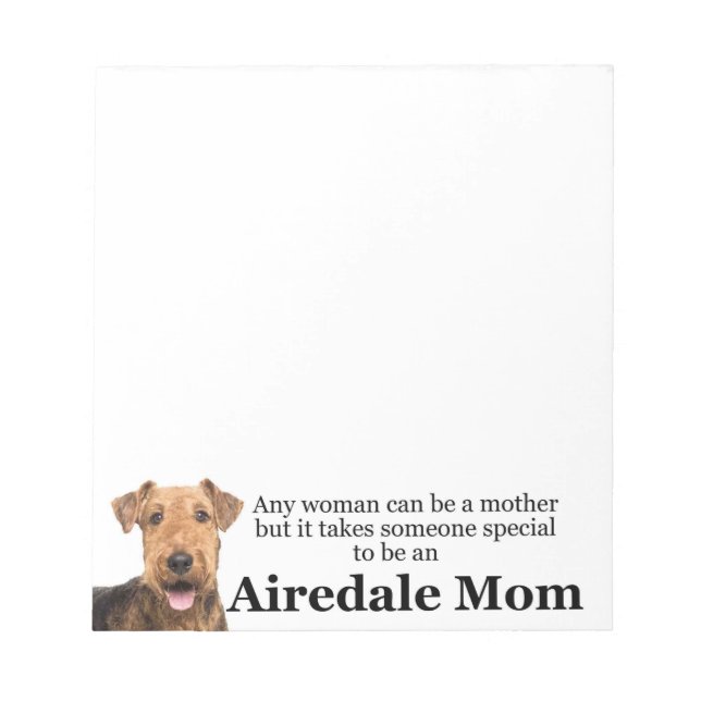 Bloc De Notas Airedale Mom Notepad (Frente)
