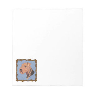 Bloc De Notas Airedale Terrier Head Study