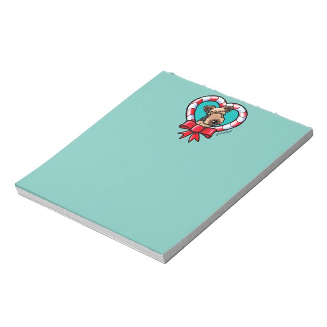 Bloc De Notas Airedale Terrier Notepad (Lado Izquierdo)