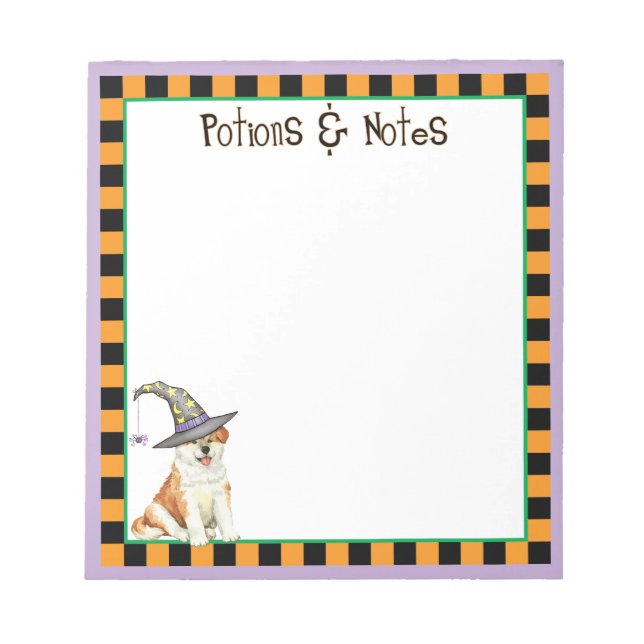 Bloc De Notas Akita Witch (Frente)