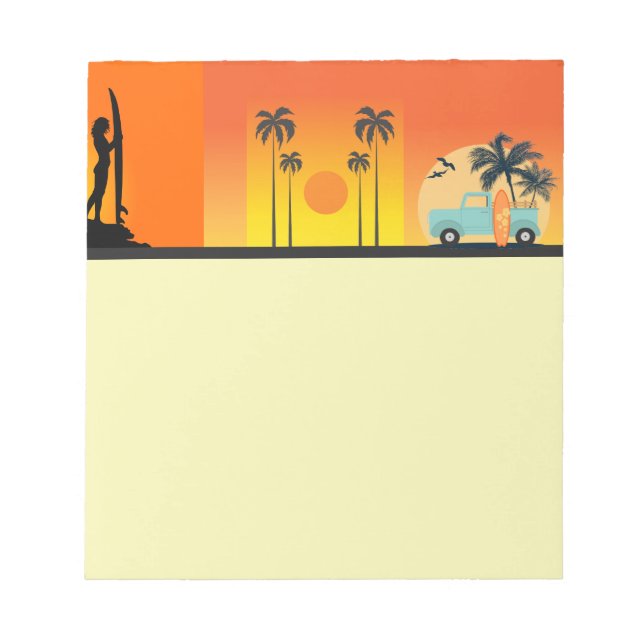 Bloc de notas al atardecer (Frente)