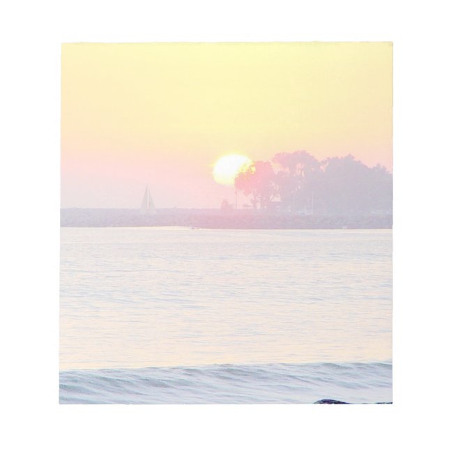 Bloc de notas al atardecer (Frente)