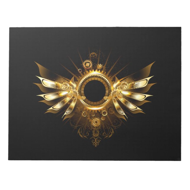 Bloc De Notas alas de steampunk (Frente)