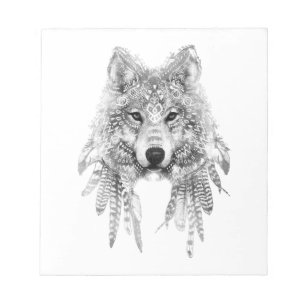 Bloc De Notas Alcohol tribal del lobo