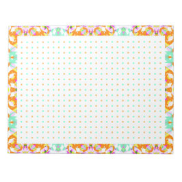 Bloc De Notas Alegre Naranja Dot Grid BuJo Productividad Planner