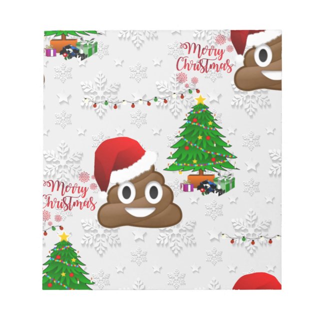 Bloc De Notas alegre navidad emoji poo (Frente)