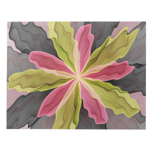 Bloc De Notas Alegría, antracita verde rosada Fantasía Flower Fr