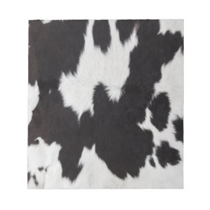 Bloc De Notas aleta blanca negra de vaca