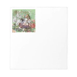 Bloc De Notas alice cartas pais de las maravillas sombrerero con