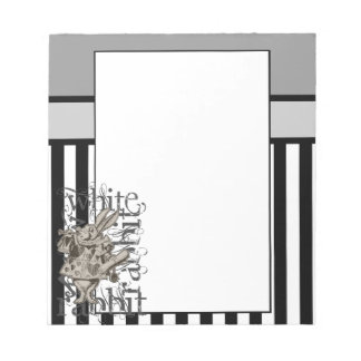 Bloc De Notas Alice In Wonderland White Rabbit Grunge