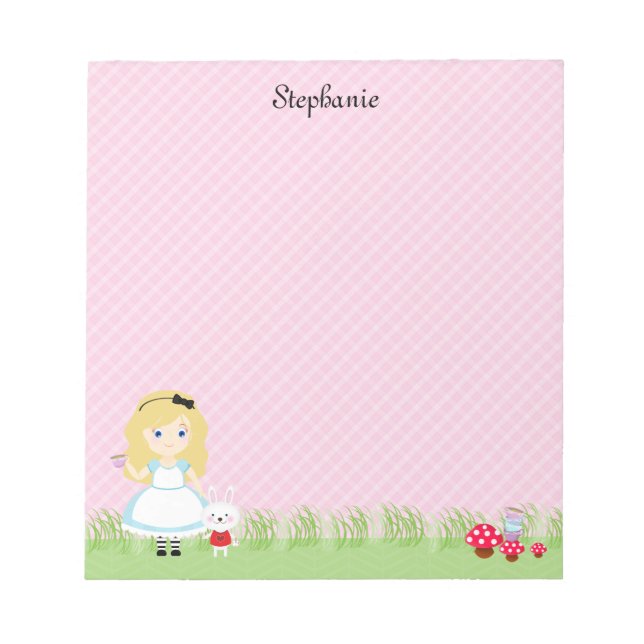 Bloc De Notas Alice y su Fiesta del té (Frente)