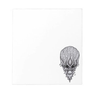 Bloc De Notas Alien Face , reconstrucción facial de cráneo afric