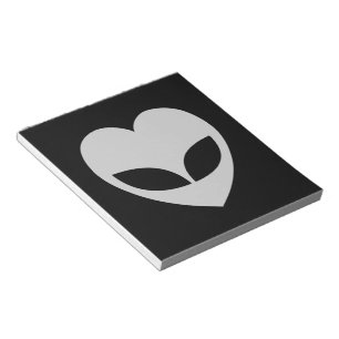 Bloc De Notas Alien Love Heart Notepad
