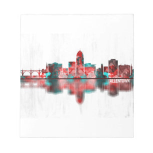 Bloc De Notas Allentown Pennsylvania Skyline