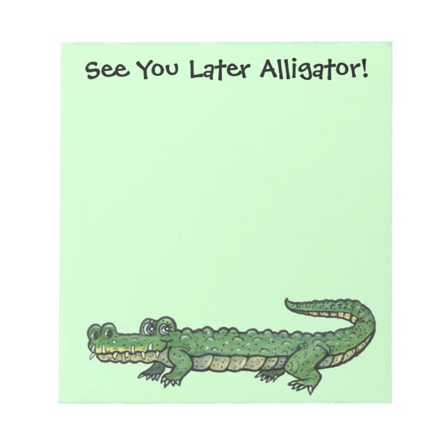 Bloc De Notas Alligator Note Pad (Frente)