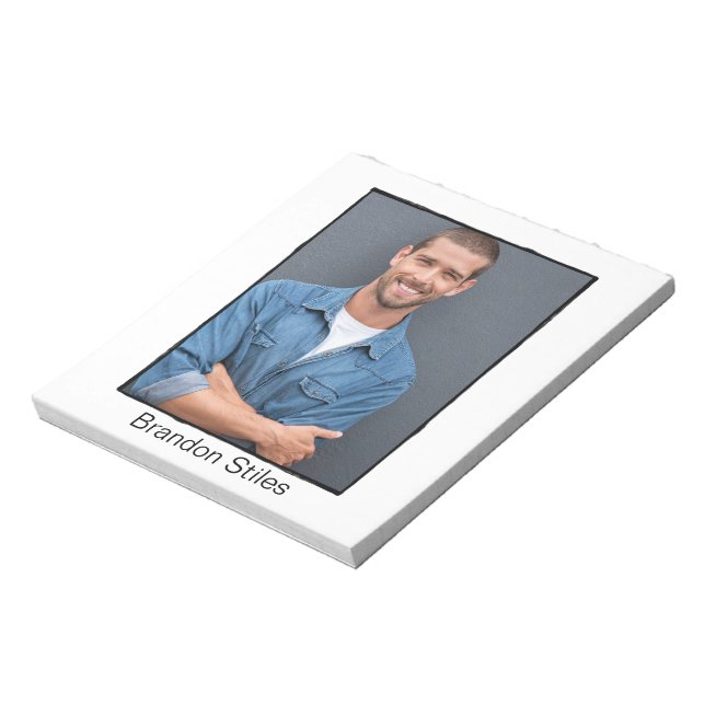 Bloc De Notas Almohadilla de autógrafos de Actor | Borde retro c (Lado Izquierdo)