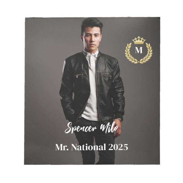 Bloc De Notas Almohadilla de fotos de autografo de paginación (Frente)