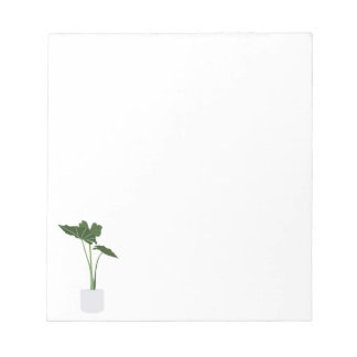 Bloc De Notas Almohadilla de la Planta Alocasia House Pott