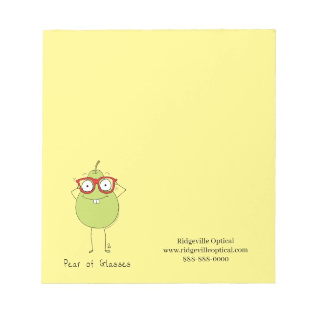 Bloc De Notas Almohadilla de nota de personalizado para Consulta (Frente)