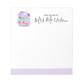 Bloc De Notas Almohadilla de notas de regalo del profesor de lib