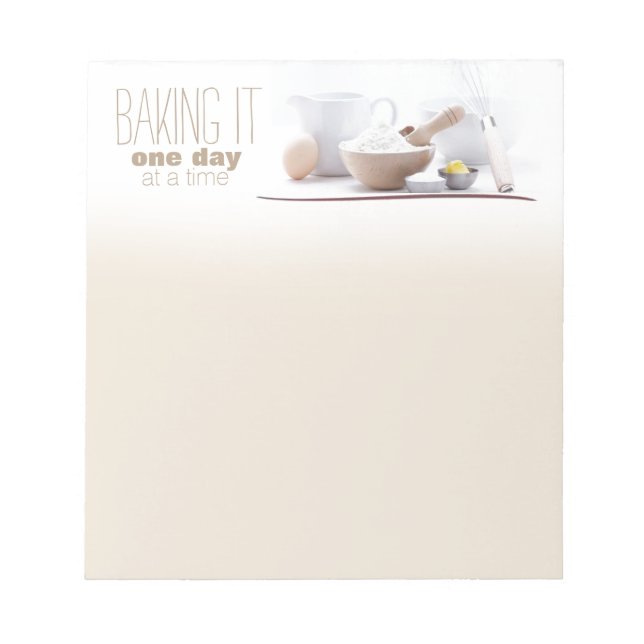 Bloc De Notas Almohadilla de notas de un panadero (Frente)