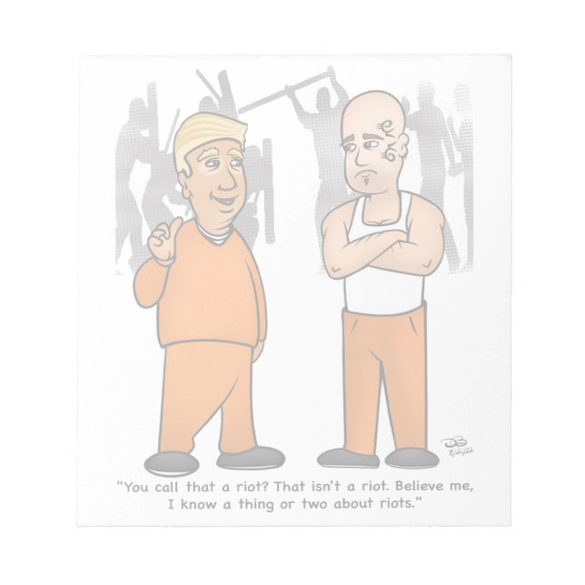 Bloc De Notas Almohadilla de notas del Trumper antidisturbios (Frente)