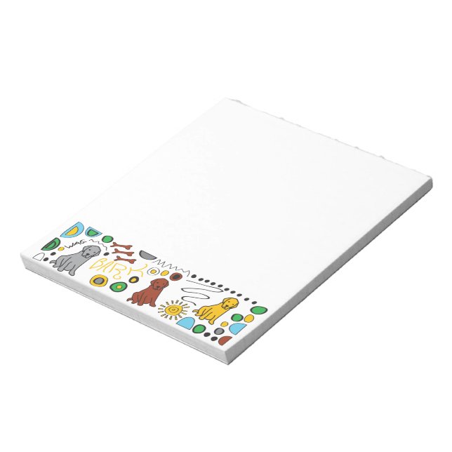 Bloc De Notas Almohadilla de notas pegajosas para Labrador Retri (Lado Izquierdo)