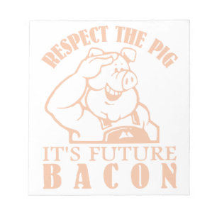 Bloc De Notas Almohadilla de notas PIG TO BACON